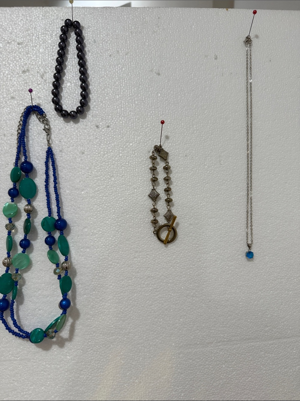 Jewerly lote Blue and Green Beaded Women’s Necklace by